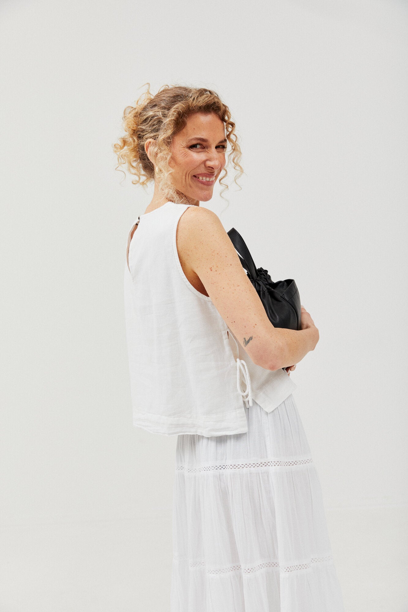 Heather hørtop - White